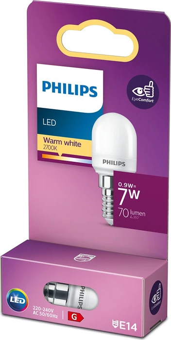 Philips LED Tropfen E14 0.9-7W/827