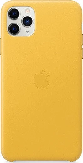 Apple Leder Case für iPhone 11 Pro Max sonnengelb
