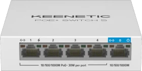 Keenetic Switch 5 Desktop Gigabit Switch, 5x RJ-45, 60W PoE+ (KN-4610-01-EU)