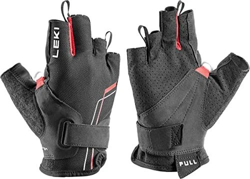 Leki Nordic Breeze Shark Handschuhe schwarz/rot/weiß