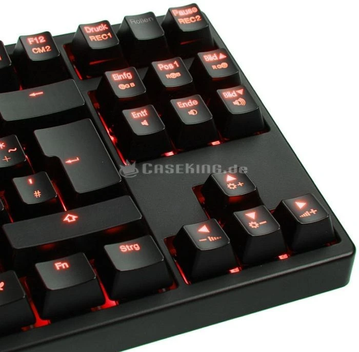 Ducky Shine 3 Slim [TKL], LEDs rot, MX RED, USB, DE