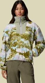 Columbia Sequoia Grove Half Zip Fleece Print Pullover citron haze/fieldaze (Damen)
