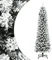 vidaXL Künstlicher Weihnachtsbaum schlank mit Schnee Vorschaubild