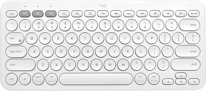Logitech K380 Multi-Device Tastatur Bluetooth QWERTZ Deutsch Weiß Image