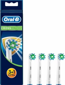 Oral-B CrossAction 3+1 Ersatzbürste weiß, 4 Stück