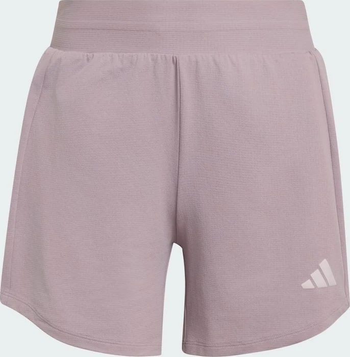 adidas Pacer Essentials Knit High-Rise Shorts preloved fig/white (Damen)