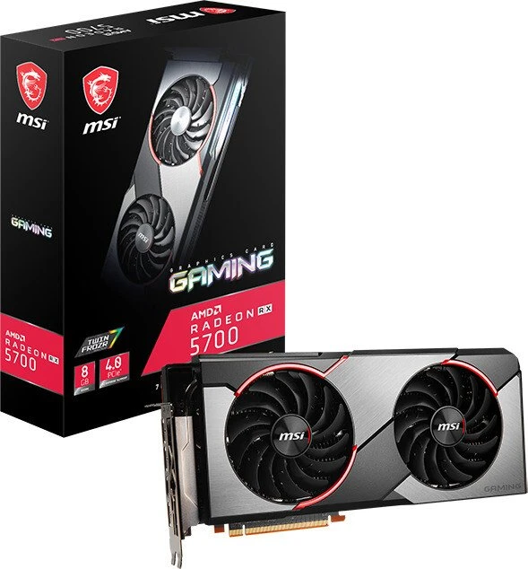 MSI Radeon RX 5700 Gaming, 8GB GDDR6, HDMI, 3x DP
