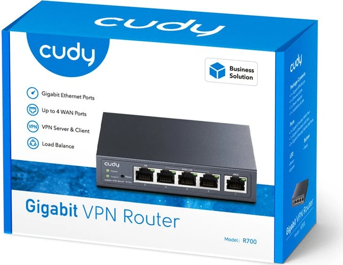 Cudy Multi-WAN Gigabit Router, 5x RJ-45