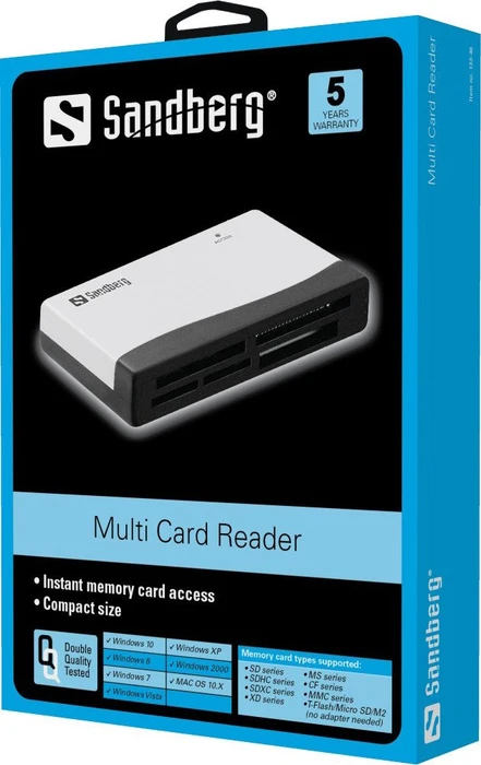 Sandberg Multi-Slot-Cardreader, USB 2.0 Micro-B [Buchse]