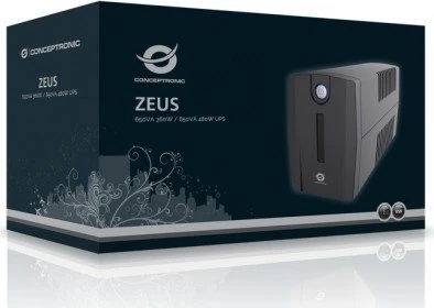 Conceptronic ZEUS01E IEC USV, 650VA, USV IEC, C13, USB