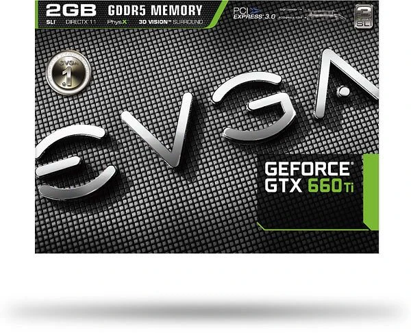 EVGA GeForce GTX 660 Ti, 2GB GDDR5, 2x DVI, HDMI, DP