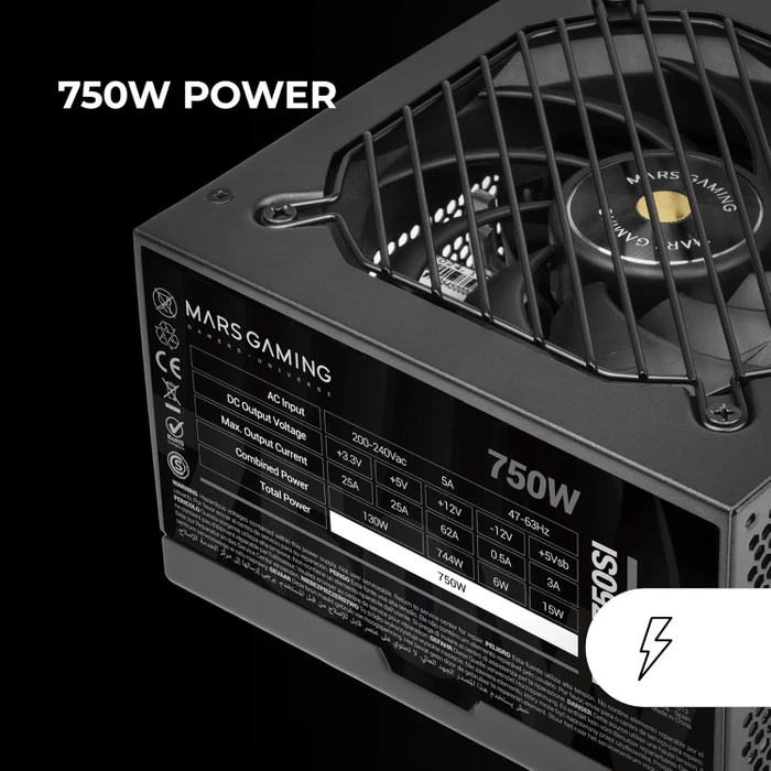 Mars Gaming MPB750SI schwarz 750W, ATX 2.4