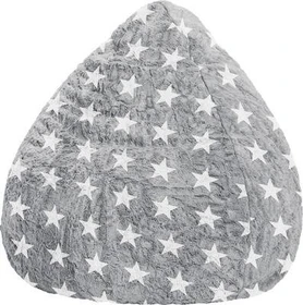 Sitting Point Beanbag Fluffy Stars XL Sitzsack grau