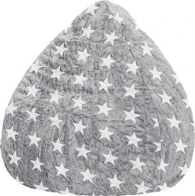 Sitting Point Beanbag Fluffy Stars XL Sitzsack grau