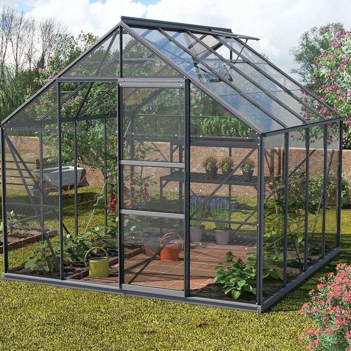 Vitavia Merkur 6700 ESG 3mm Gewächshaus anthrazit
