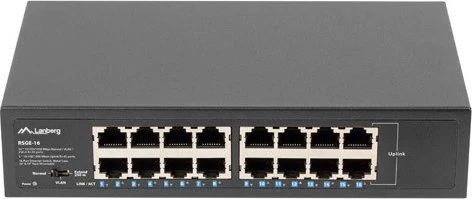 Lanberg RSGE Rackmount Switch, 16x RJ-45