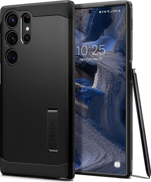 Spigen Tough Armor für Samsung Galaxy S23 Ultra schwarz