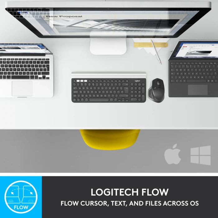 Logitech MX Master 2S Bluetooth Edition, Graphite, USB/Bluetooth