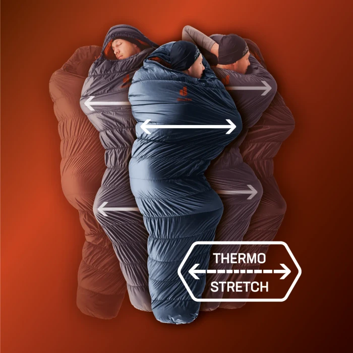 Deuter Exosphere 0° Mumienschlafsack ink/paprika