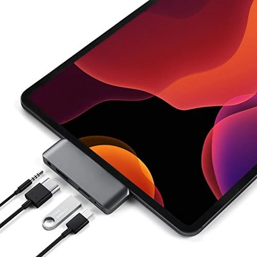 Satechi Aluminium Type-C Mobile Pro Hub Adapter space gray, USB-C 3.0