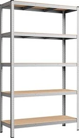 Songmics Schwerlastregal 120x200x60cm silber