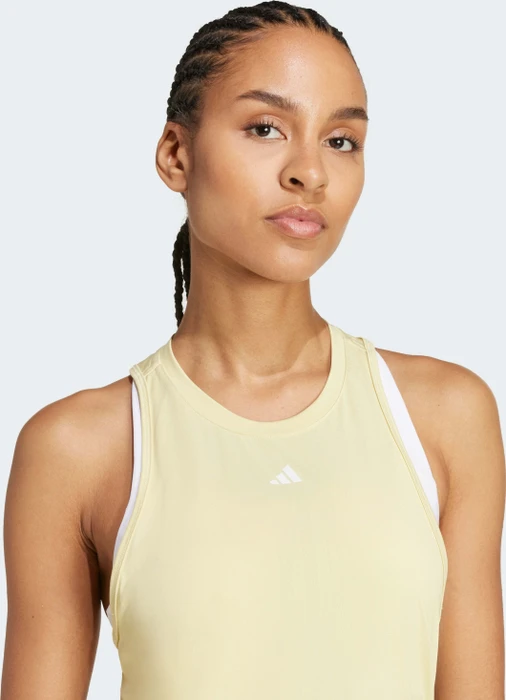 adidas Designed for Training Funktionsshirt ärmellos powder yellow (Damen)