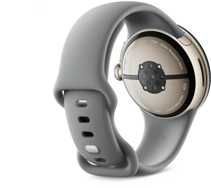 Google Pixel Watch 3 (LTE) 41mm Champagne Gold mit Sportarmband Hazel