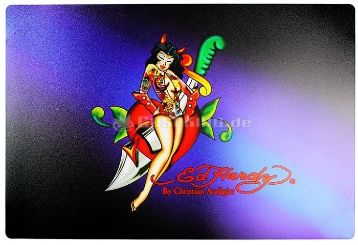 Ed Hardy Notebook Skin black/blue