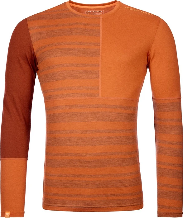Ortovox 185 Rock'N'Wool Funktionsshirt langarm desert orange (Herren)