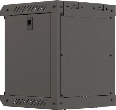 Lanberg WF11 Series 10" Rack Wandschrank 6HE, hängend, Flatpack, Glastür, IP20, RAL 9004, 300mm tief