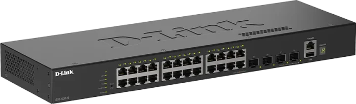 D-Link DGS-1530 Rackmount Gigabit Smart Switch, 24x RJ-45, 4x SFP+
