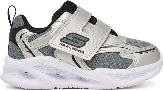 Skechers S-Lights Meteor Lights Glow Spike silber/schwarz (Junior)