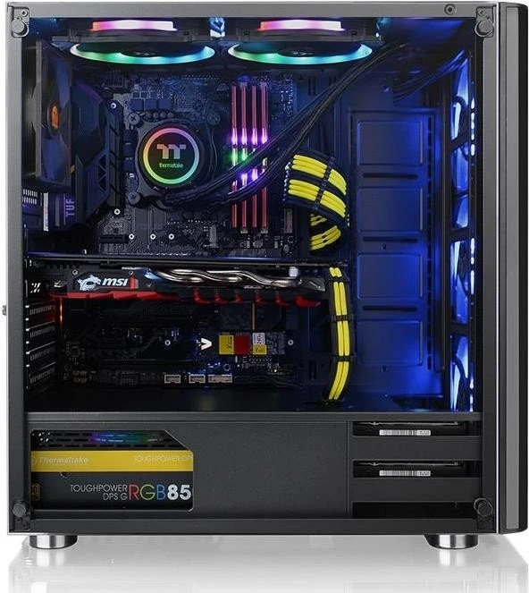 Thermaltake V200 TG RGB, schwarz, Glasfenster
