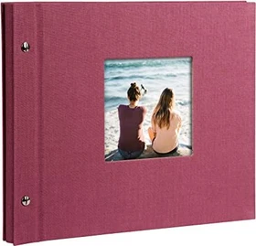 Goldbuch Schraubalbum Bella Vista Trend 30x25 schwarze Seiten fuchsia