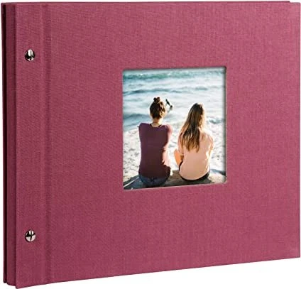 Goldbuch Schraubalbum Bella Vista Trend 30x25 schwarze Seiten fuchsia