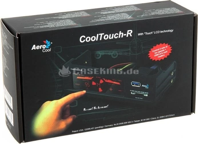 AeroCool CoolTouch-R schwarz, 5.25" Lüftersteuerung 4-Kanal