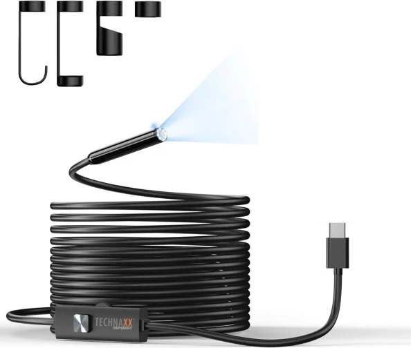 Technaxx USB-C Endoskopkamera mit Licht TX-386