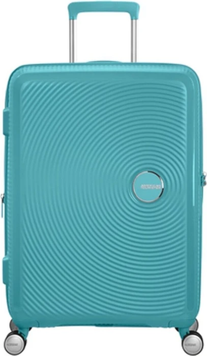 American Tourister Soundbox Spinner erweiterbar M turquoise tonic