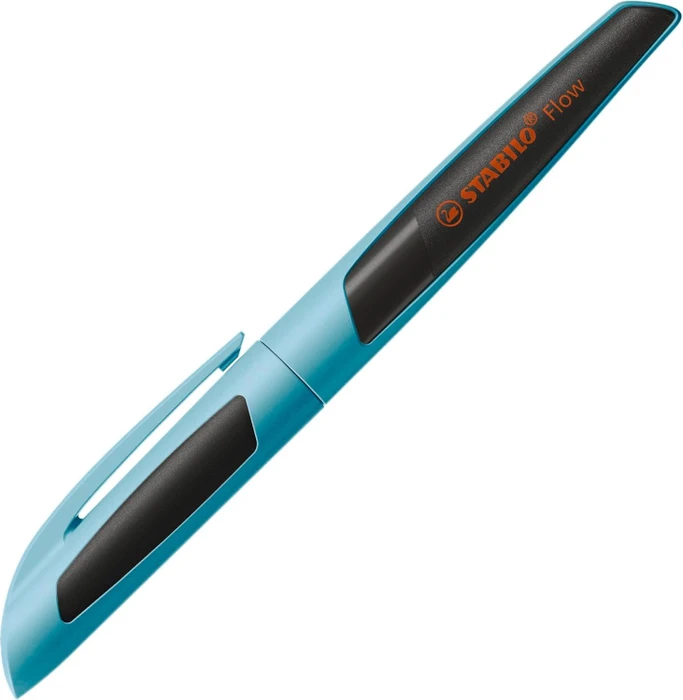 STABILO Flow Kugelschreiber hellblau/schwarz, Rechts- und Linkshänder