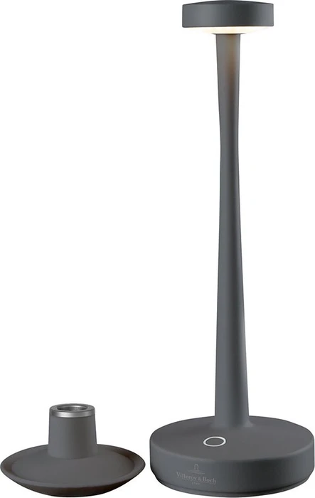 Villeroy & Boch Aarhus 97041 Akku-Tischleuchte grau