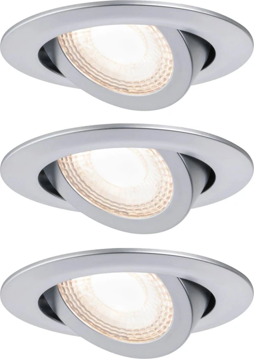 Paulmann LED 3-Step-Dim 4.8W Einbauleuchte chrom matt, 3 Stück (92986)