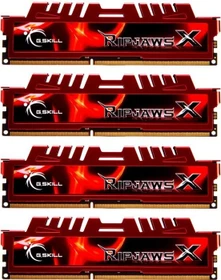 G.Skill RipJawsX rot UDIMM 32GB Kit, DDR3-1866, CL10-11-10-30, 2R