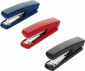 Herlitz Heftapparat Mini No.10, farbig sortiert, schwarz/blau/rot