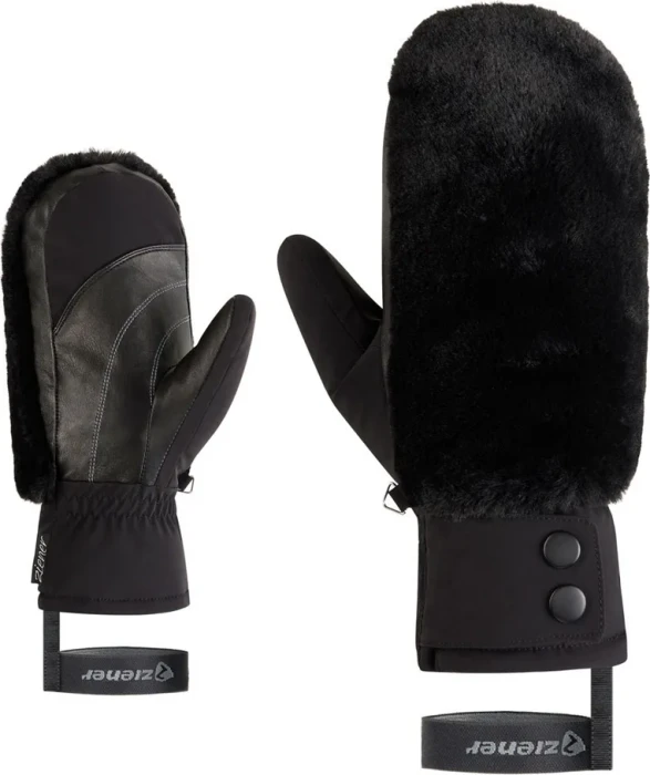 Ziener Katniss Mitten Skihandschuhe schwarz (Damen)