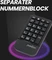 Perixx Periduo 606A 3-in-1 Wireless Compact Ergonomic Keyboard with Vertical Mouse and Numeric Keypad, USB, UK Vorschaubild
