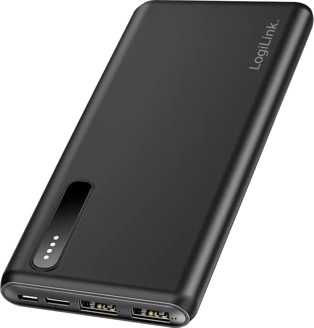 LogiLink Powerbank 8000mAh 2x USB-A schwarz