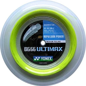 Yonex BG66 Ultimax Badmintonsaite gelb 200m