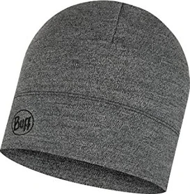 Buff Melange Merino Midweight Mütze light grey