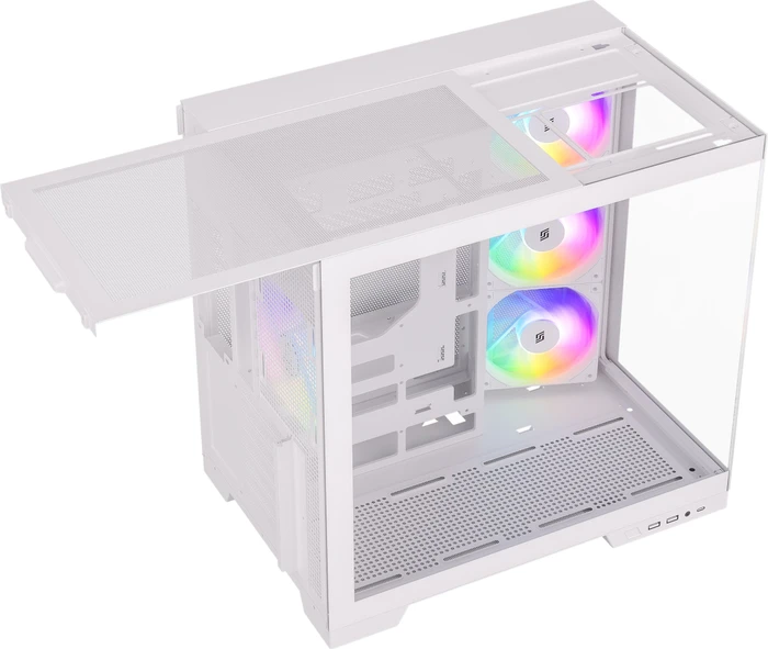 Silentware View A-RGB White, Glasfenster