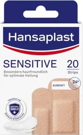 Hansaplast Sensitive Hautfarben Light Strips, 20 Stück